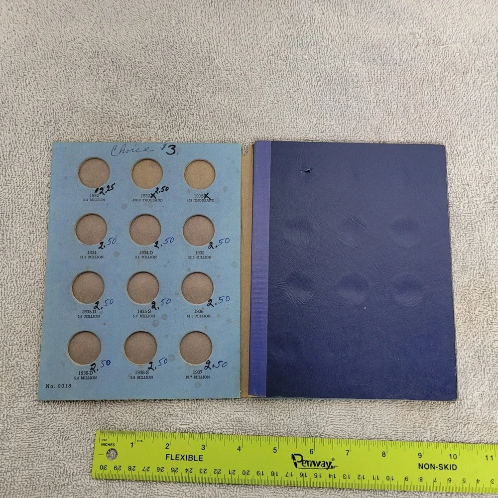 Whitman Washington Head‎ Quarter Collection 1932-1945 Coin Folder No. 9018 Blue
